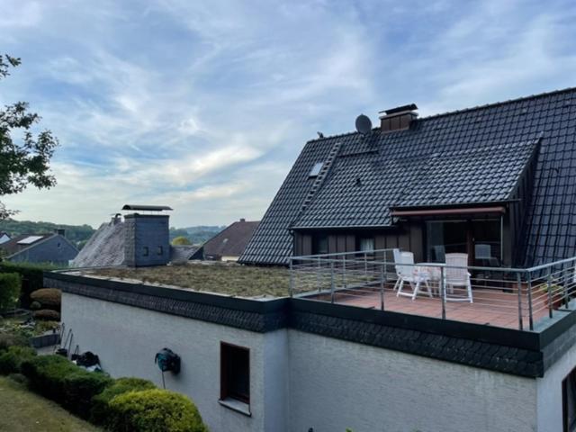 Ferienwohnung am Waldrand mit Dachterrasse Wetter  Exterior foto